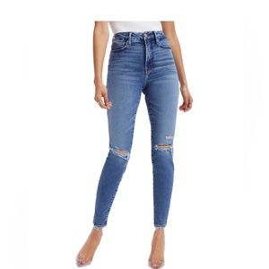 Good American Good Waist Indigo Crop Jean